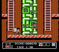 une photo d'Ã©cran de Hammerin Harry sur Nintendo Nes